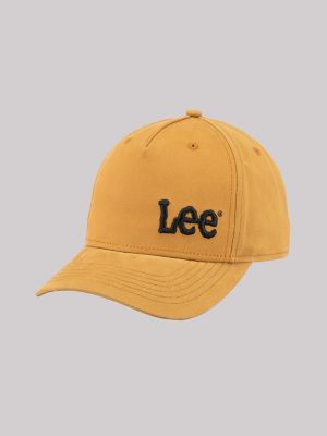 Men's Tonal Brushed Offset Logo Hat in Light Brown