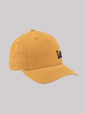 Men's Tonal Brushed Offset Logo Hat in Light Brown