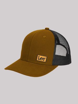 Men's Rubber Logo Patch Mesh Hat
