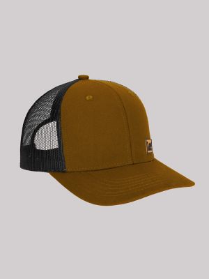 Men's Rubber Logo Patch Mesh Hat