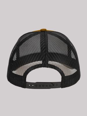 Men's Rubber Logo Patch Mesh Hat