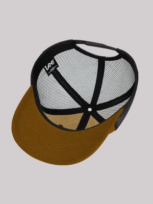 Men's Rubber Logo Patch Mesh Hat