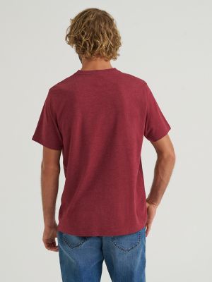 Men's Crew Neck Tee in Tibetan Red
