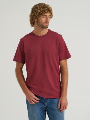 Men's Crew Neck Tee in Tibetan Red