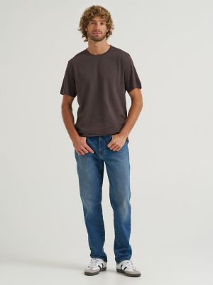 Men's Crew Neck Tee in Chocolate Torte