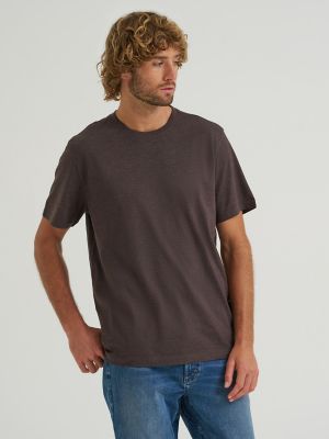 Men's Crew Neck Tee in Chocolate Torte