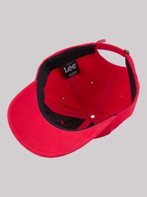 Women's Round Logo Patch Hat in Red