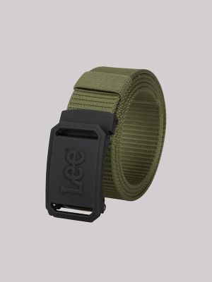 Men's Rubber Buckle Web Belt - thumbnail 2