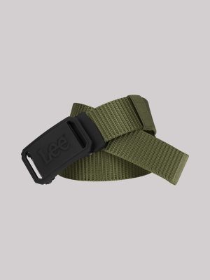 Men's Rubber Buckle Web Belt