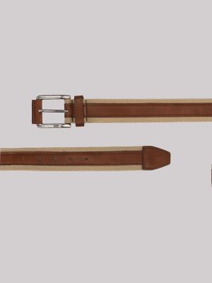 Men's Contrast Center Canvas Belt