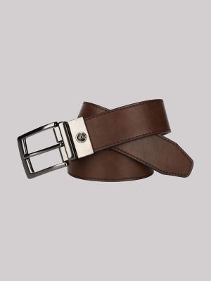 Men's Logo Stamped Reversible Canvas Belt
