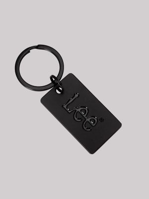 Men's Bifold Wallet with Stamped Logo Key Chain Gift Set