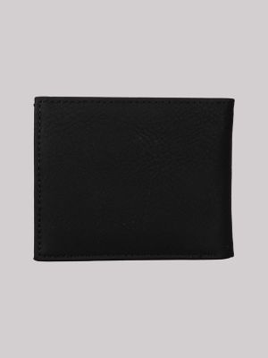 Men's Bifold Wallet with Stamped Logo Key Chain Gift Set