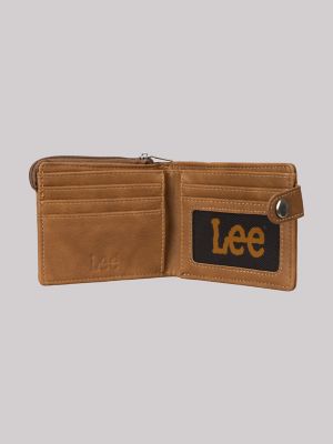 Men's Snap Bifold Wallet in Brown