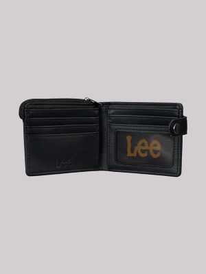 Men's Snap Bifold Wallet in Black