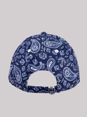 Women's Paisley Logo Hat in Navy Paisley