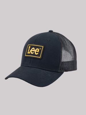 Men's Rubber Patch Twill Hat in Black