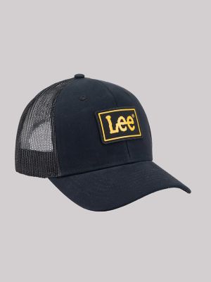 Men's Rubber Patch Twill Hat in Black