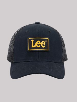 Men's Rubber Patch Twill Hat in Black