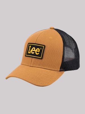 Men's Rubber Patch Twill Hat in Brown