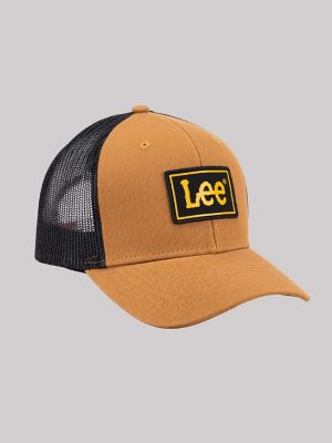 Men's Rubber Patch Twill Hat in Brown