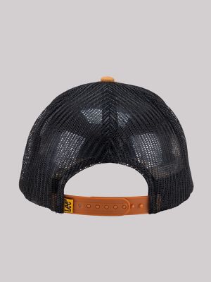 Men's Rubber Patch Twill Hat in Brown