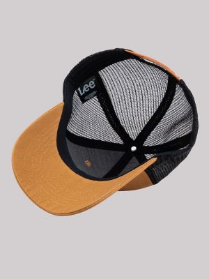 Men's Rubber Patch Twill Hat in Brown
