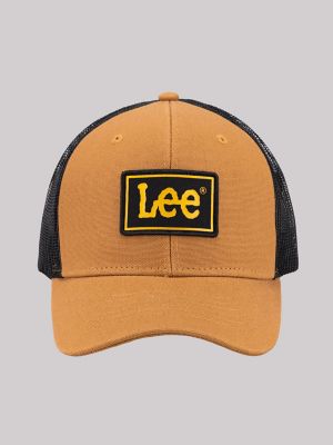 Men's Rubber Patch Twill Hat in Brown