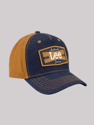 Men's Authentic Denim Logo Hat in Blue Denim