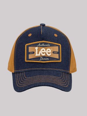 Men's Authentic Denim Logo Hat in Blue Denim