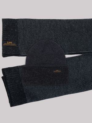 Scarf and Beanie Set:Grey:One Size - thumbnail 9