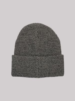 Textured Logo Beanie:Stone:One Size - thumbnail 10