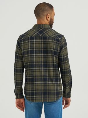 Men's Western Flannel Button Down Shirt