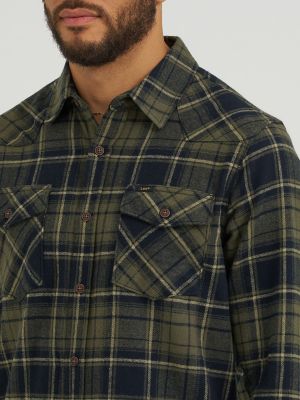 Men's Western Flannel Button Down Shirt