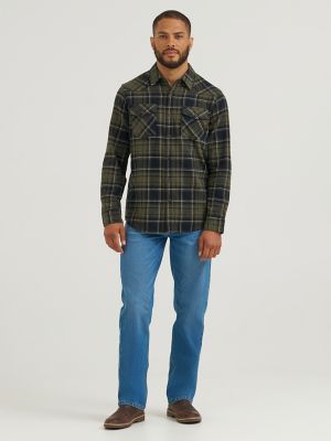 Men's Western Flannel Button Down Shirt