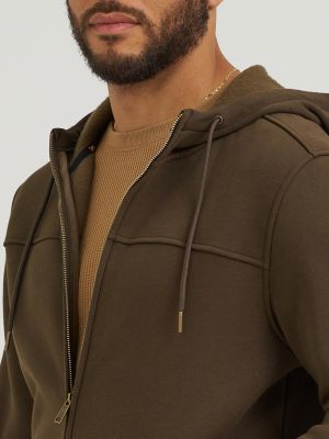 Men's Brushed Back Fleece Full Zip Hoodie
