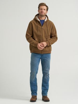 Men's Knit Corduroy Sherpa Lined Hoodie