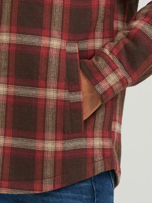 Men's Quilted Flannel Shirt Jacket