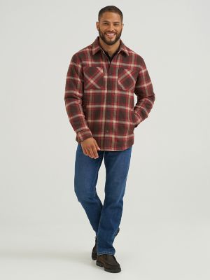 Men's Quilted Flannel Shirt Jacket