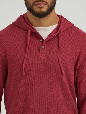 Men's Mini Waffle Knit Hoodie