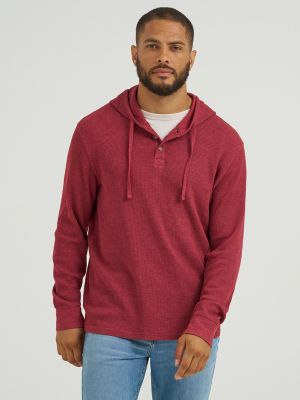 Men's Mini Waffle Knit Hoodie