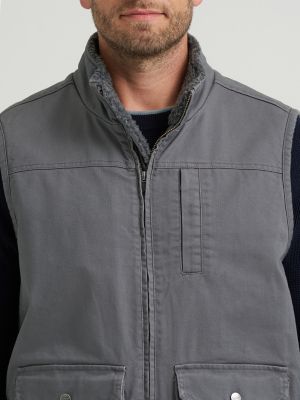 Men's Mini Herringbone Vest in Castlerock
