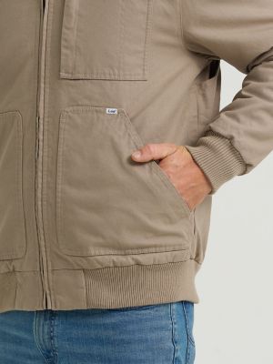 Men's Canvas Mechanic Bomber Jacket