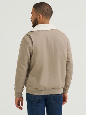 Men's Honeycomb Sherpa Lined Bomber Jacket