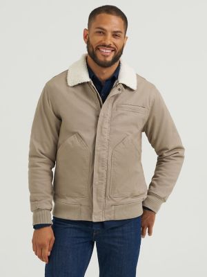 Men's Honeycomb Sherpa Lined Bomber Jacket
