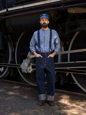 Men's Lee&reg; x Nigel Cabourn Suspenders in Navy