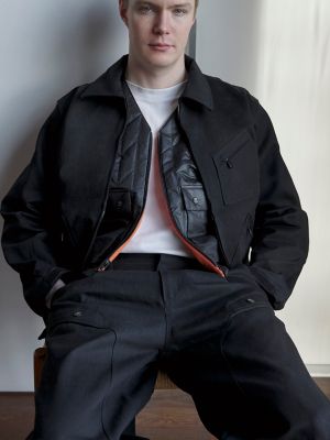 Lee&reg; X F/CE. 91-B Modular Coverall Jacket in Black Denim