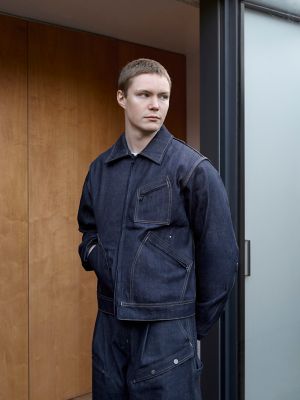 Lee&reg; X F/CE. 91-B Modular Coverall Jacket in Indigo Selvedge