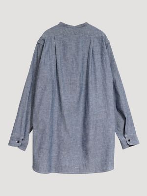 Men's Lee&reg; x Nigel Cabourn Railway Man Work Shirt in Denim Raw