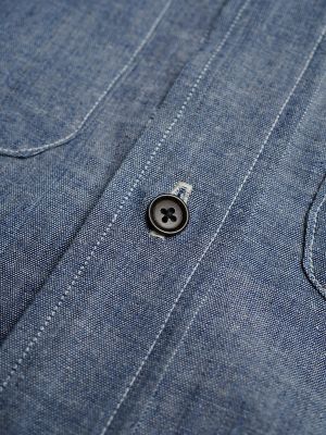 Men's Lee&reg; x Nigel Cabourn Railway Man Work Shirt in Denim Raw